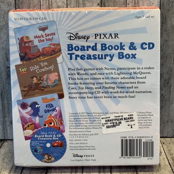 Disney 3 Board Books & CD Treasury Box - Picture 2 of 4